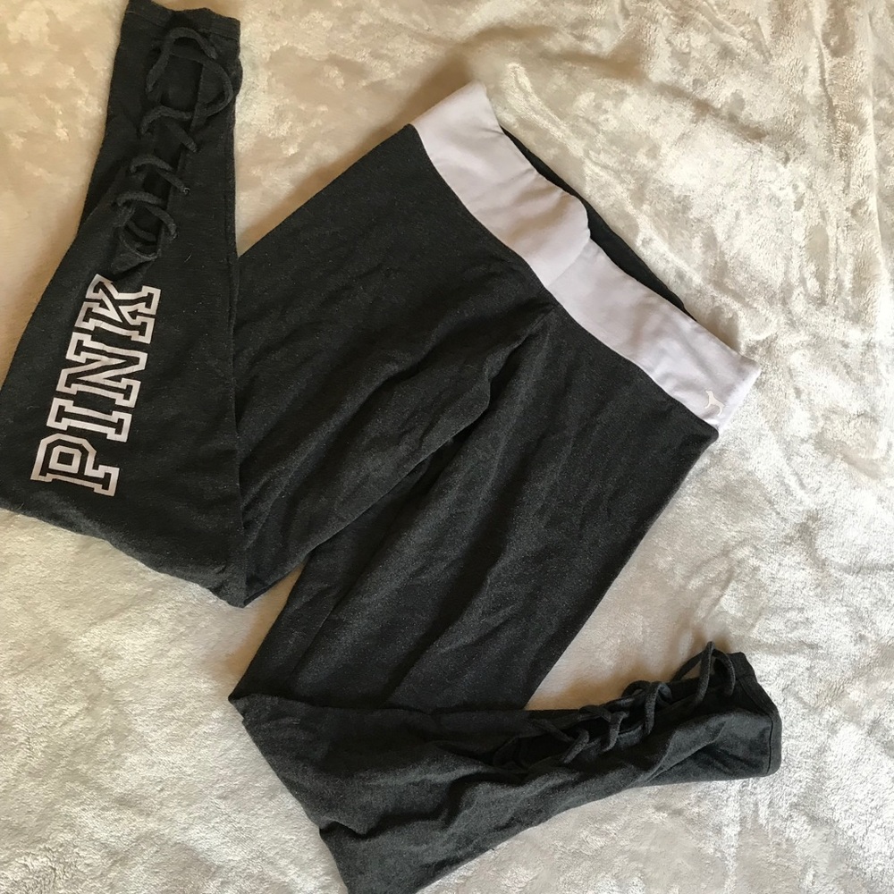 Victoria's Secret PINK Flat Top Yoga Leggings sz M